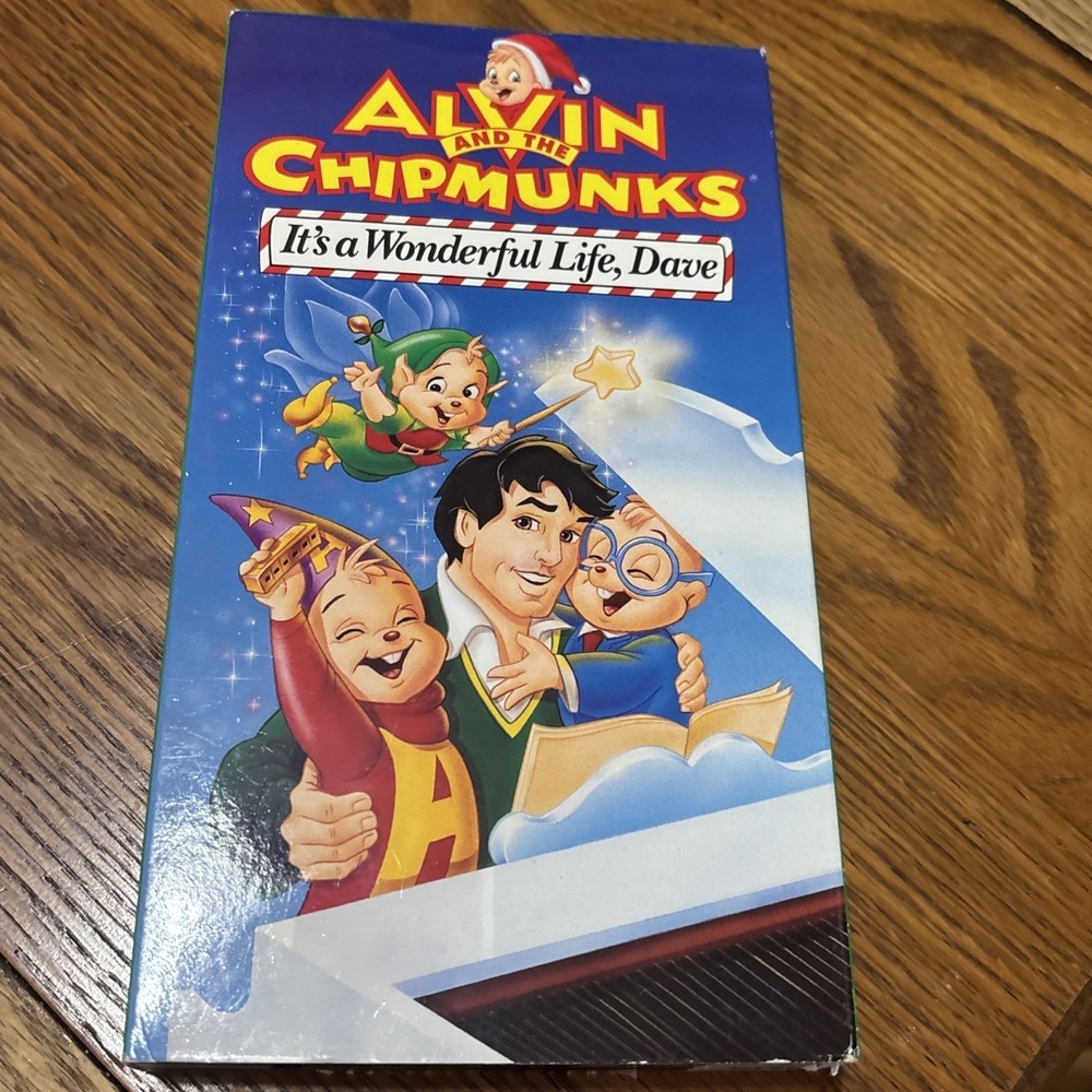 Alvin and the Chipmunks It's a Wonderful Life Dave Vintage VHS Tape Christmas